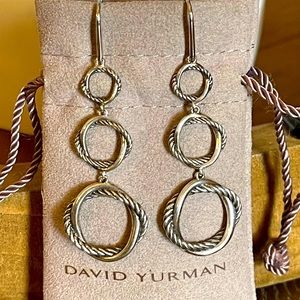 David Yurman Infinity Triple drop Earrings